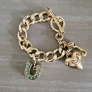 Gold Juicy Couture Charm Bracelet
